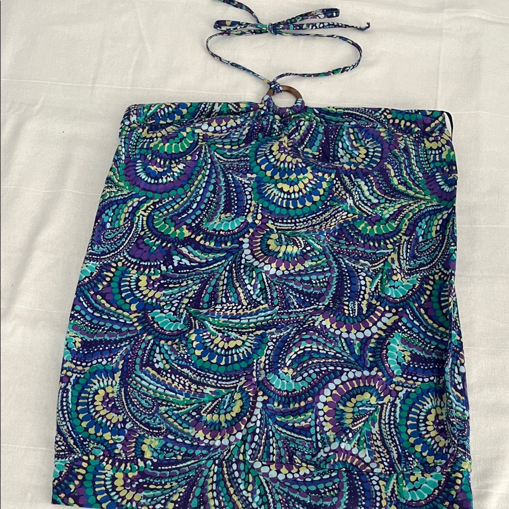GAP Women's Blue and Green Sarong